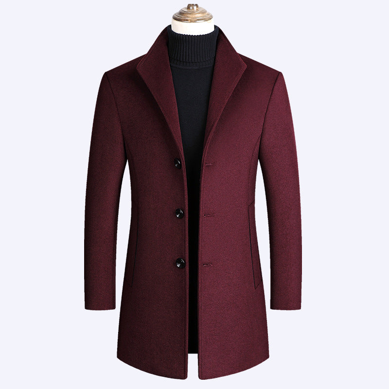 Long woolen coat