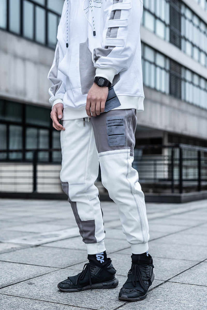 Men's stitching sports trousers