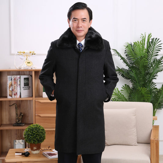 Long woolen coat