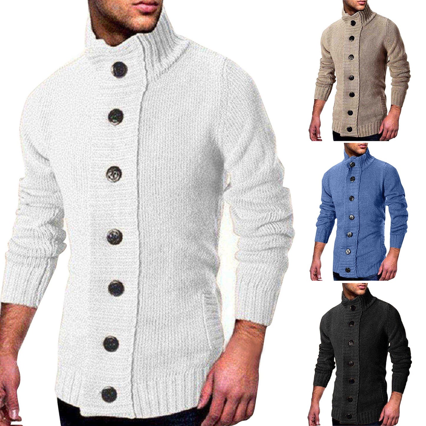 Single-breasted Knitted Sweater Cardigan Sweater Coat