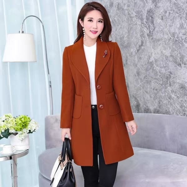 Fashionable woolen coat