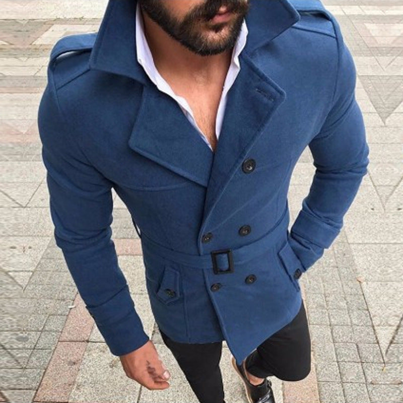 Double breasted trench coat