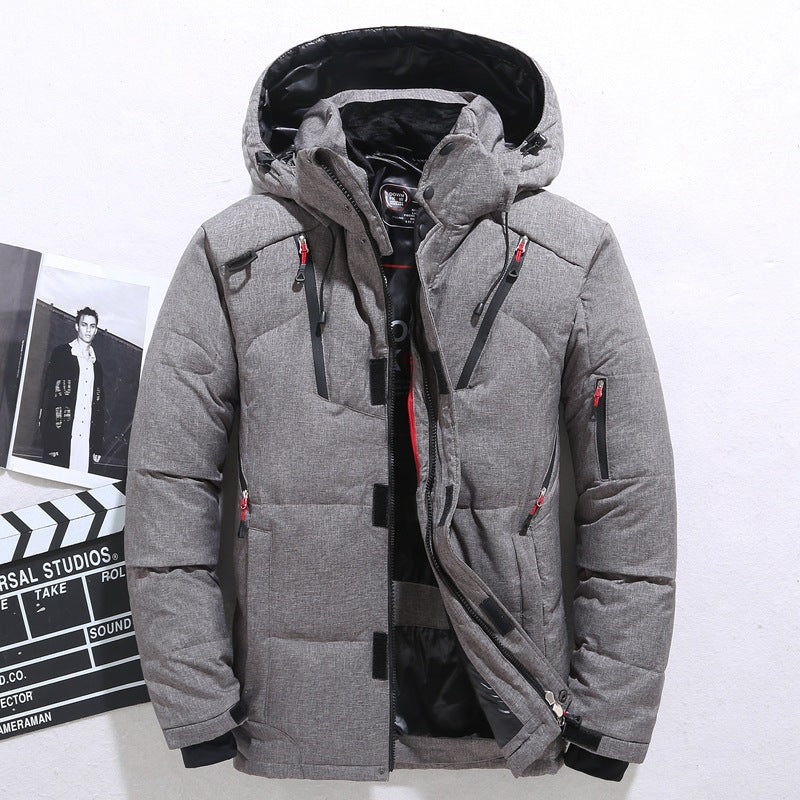 Men's Down Jacket Slim Hoodie