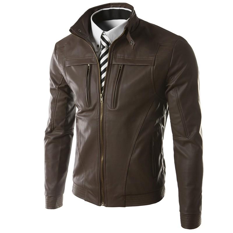 Men's PU leather jacket