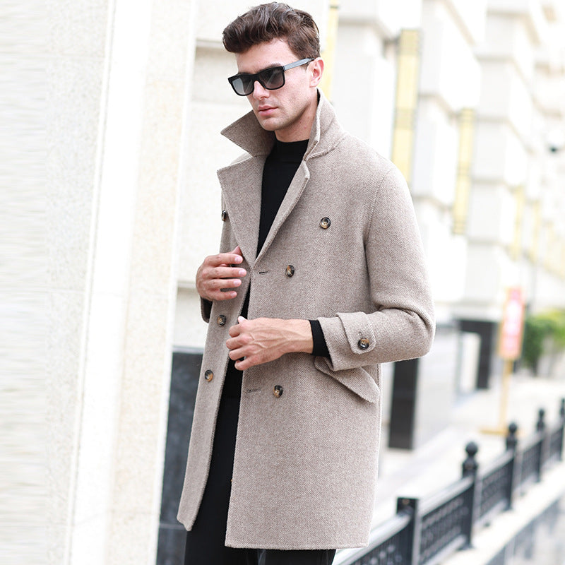 Mid length woolen coat
