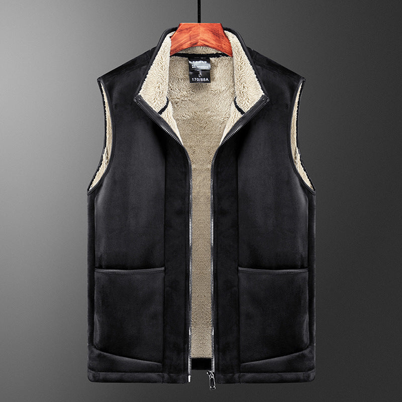 Men's Casual Vest With Loose Collar with Zipper