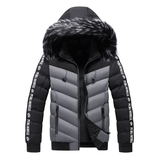 Men's Winter Fur Collar Cotton Padded Jacket