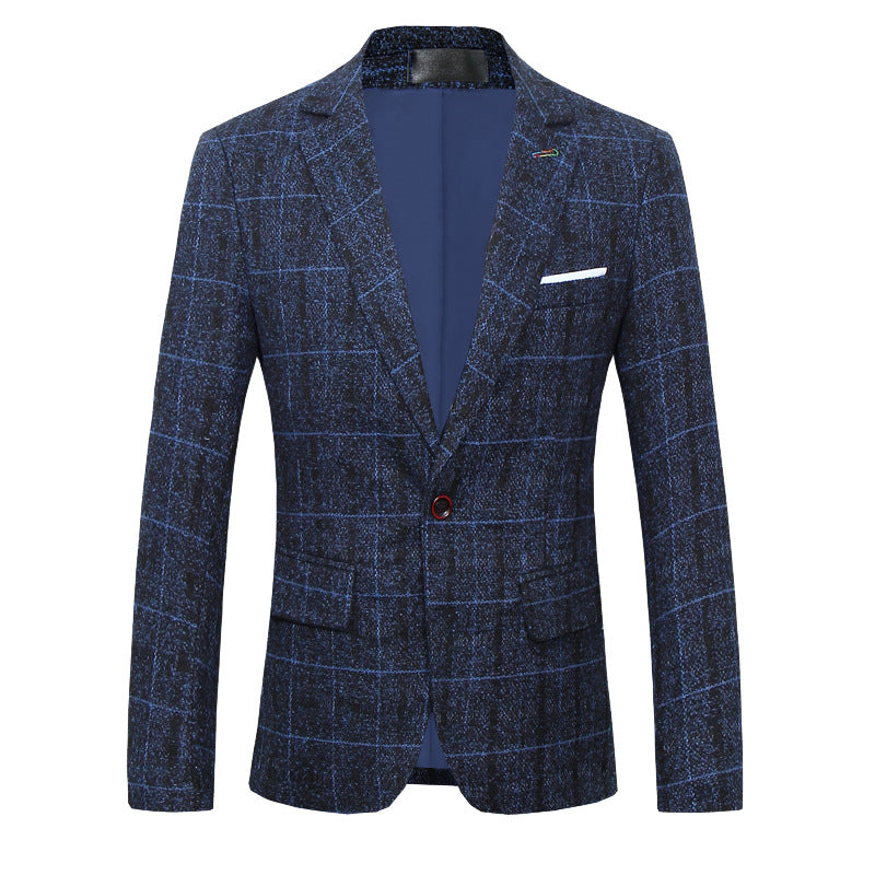 Men's plaid suit jacket