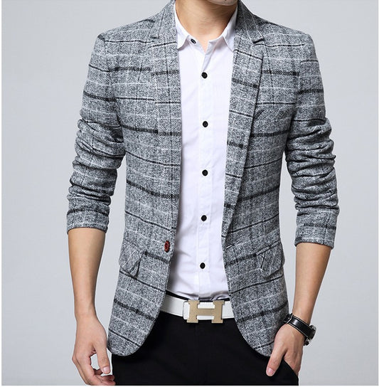 Men's Fashion Casual Slim Youth Suit Jacket