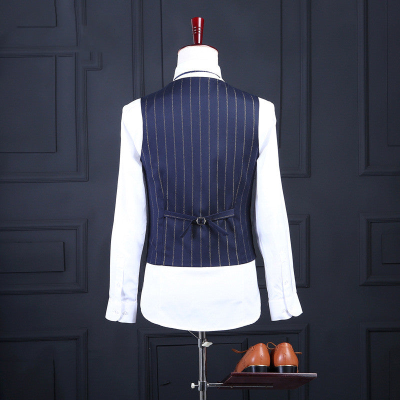 Korean Striped Business Casual Suit