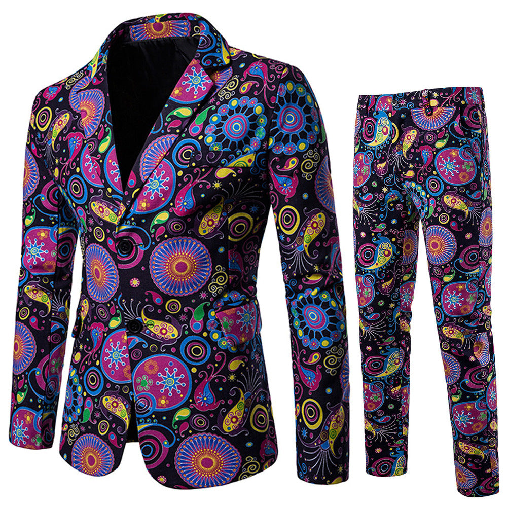 Men's Ethnic Style Pants Suit