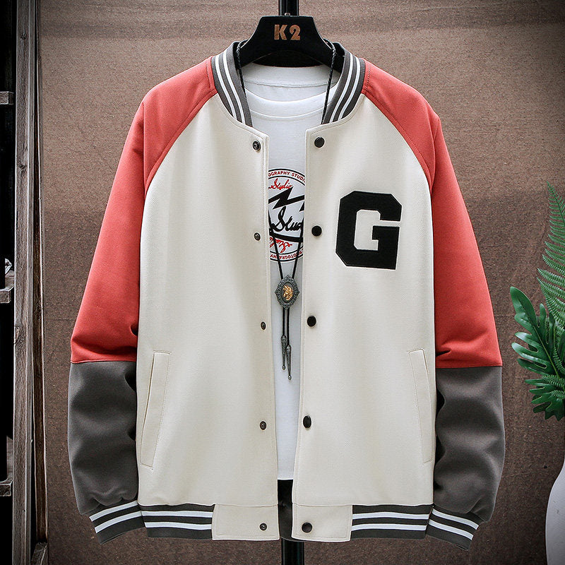 Men's Baseball Collar Outer Wear Sweater