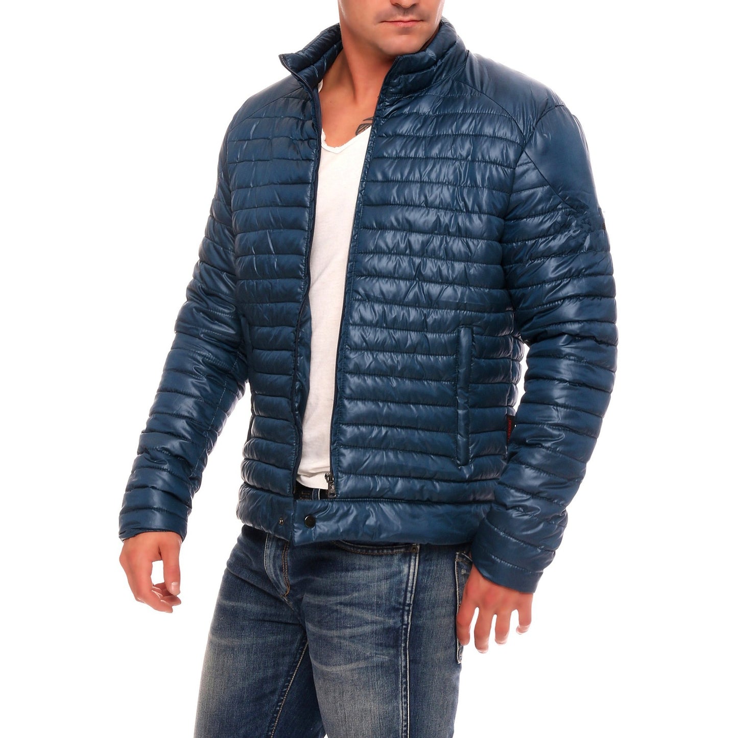 Neu Herren Jacke Baumwolle Jacke Einfarbig Strickjacke Gestreifte Jacke