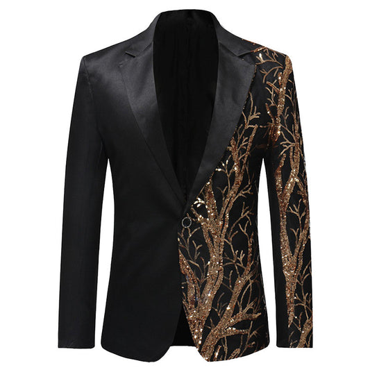 Sequined Long-sleeved Casual Suit