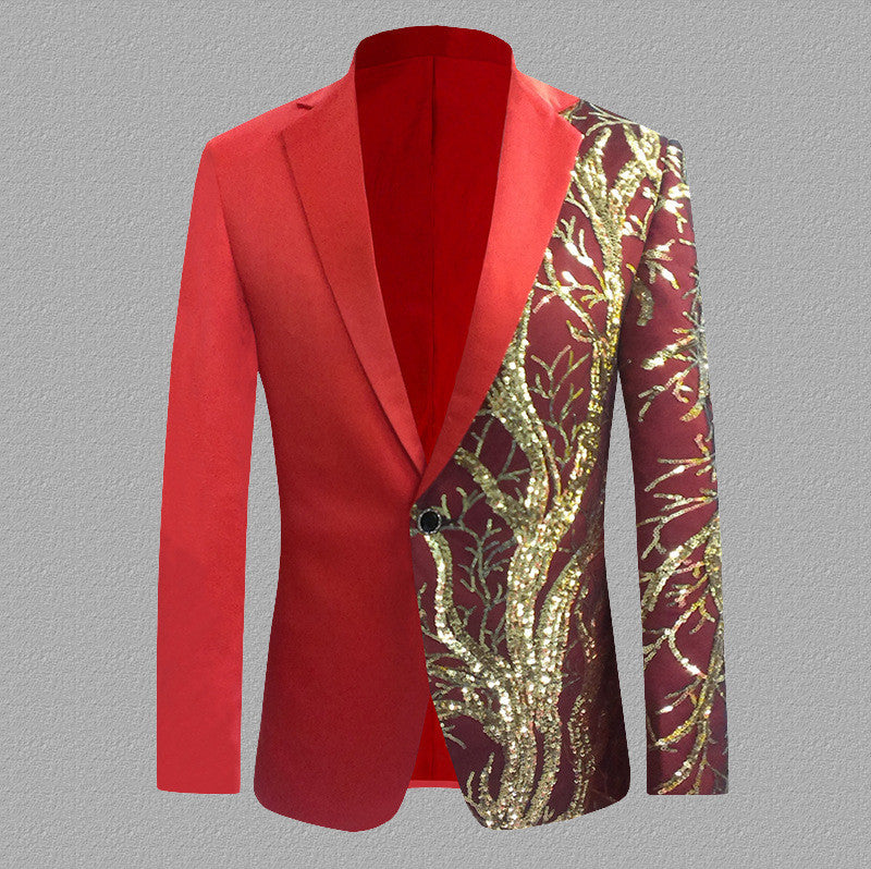 Sequined Long-sleeved Casual Suit