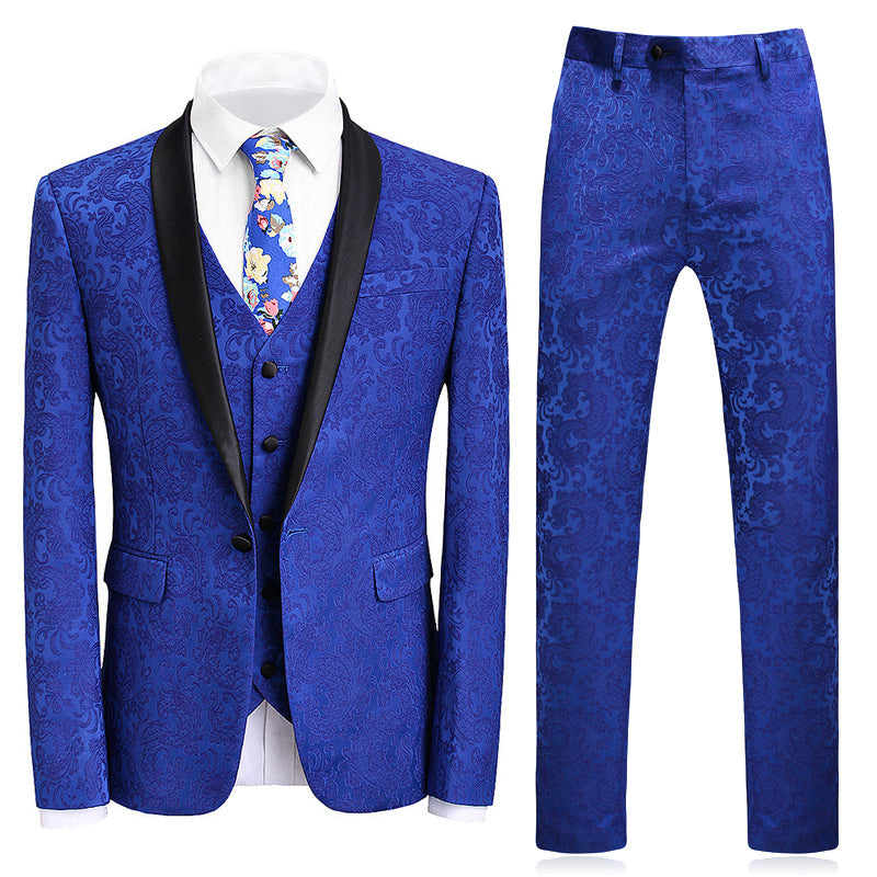 Suit Navy Blue Men's Suit Three piece