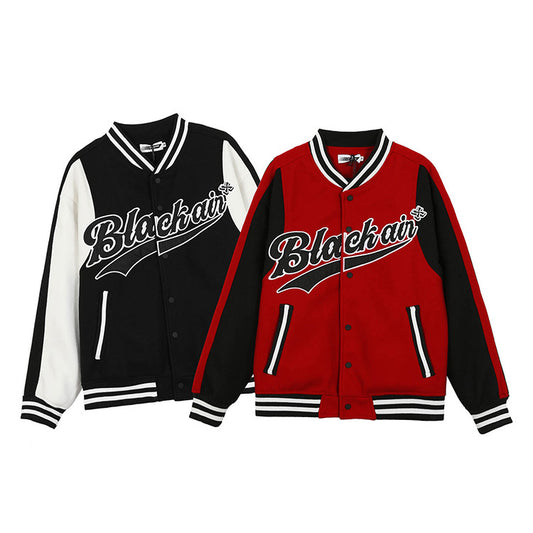 Spring And Summer High Street Splicing Color Autumn And Winter Thin Baseball Clothing