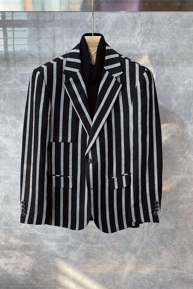 Men's Korean Style Light Luxury Mature Casual Suit Jacket