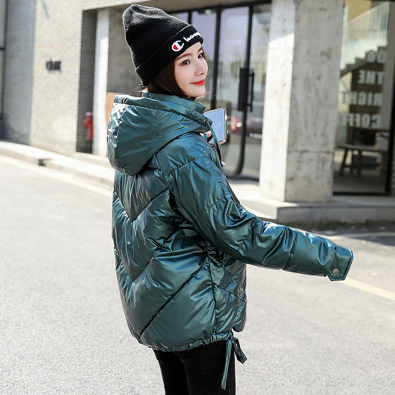 Shiny Korean Style Down Padded Jacket Women'S Short Winter Clothes New Small Disposable Padded Jacket