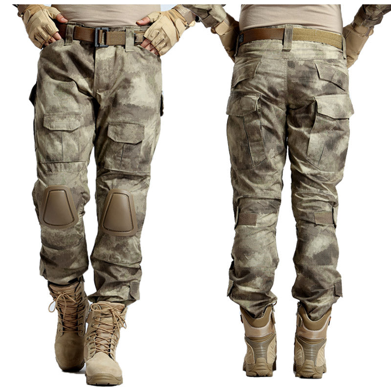 Four Seasons Military Tactical Pants CP Camouflage Black Python Pattern Frog Pants Overalls
