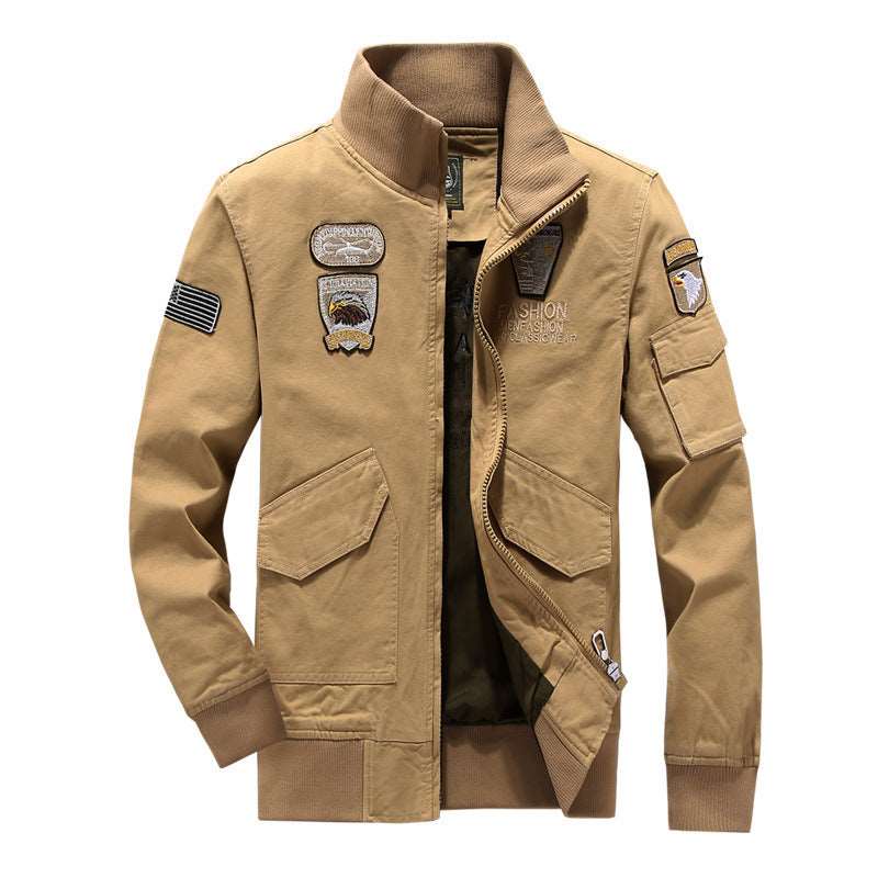 Army Fan Jacket Men'S Cotton Wash Stand Collar Tooling Military Style Men'S Special Forces Autumn And Winter Jacket