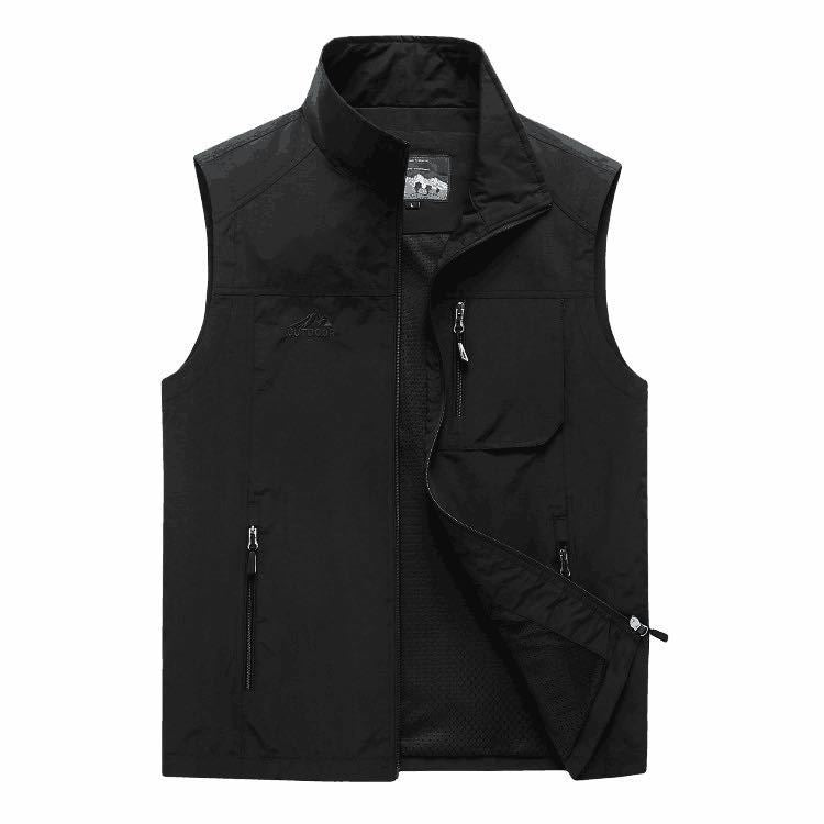 Men's Fashion Quick Drying Breathable Stand Up Collar Vest