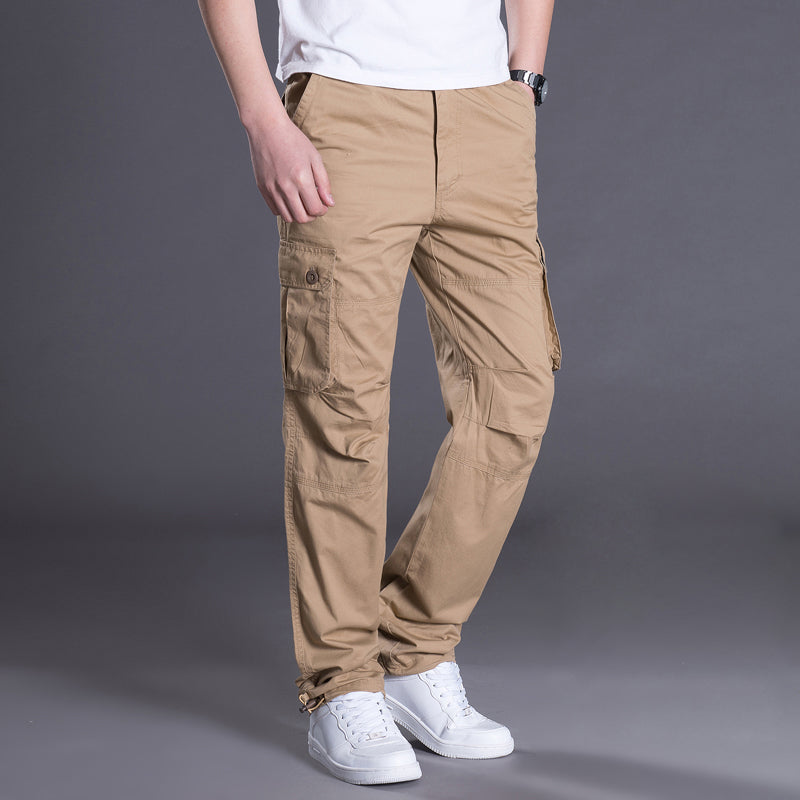 Men'S Work Pants Multi-Pocket Overalls
