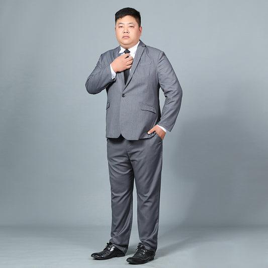 Plus Fat Plus Size Men's Suit Jacket Business Fat Suit