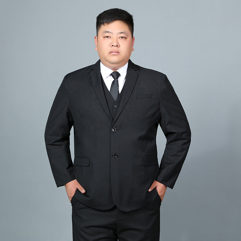 Plus Fat Plus Size Herren Anzugjacke Business Fat Suit