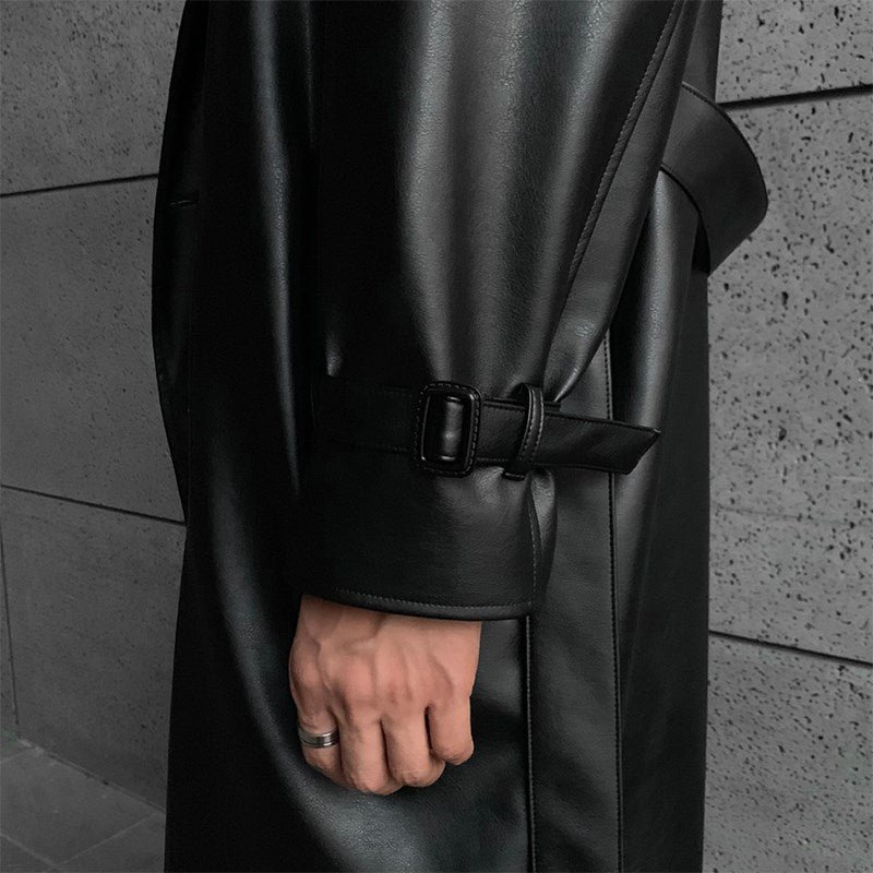 Imitation Leather Spring Slim Leather Men's Korean Version Of The Trend