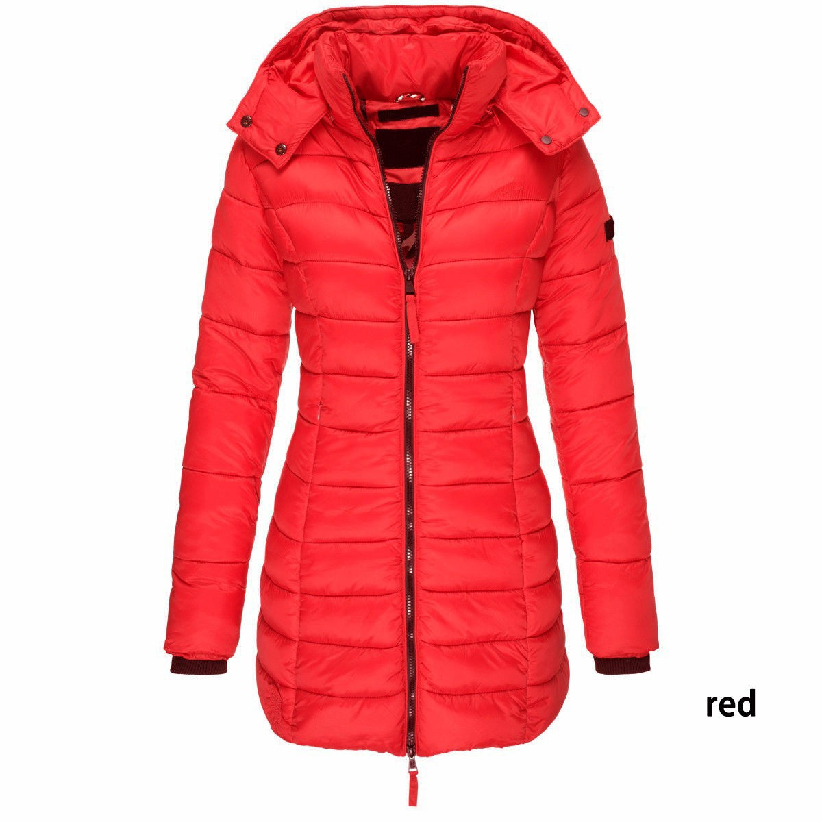 Mid-length Slim-fit Quilted Jacket