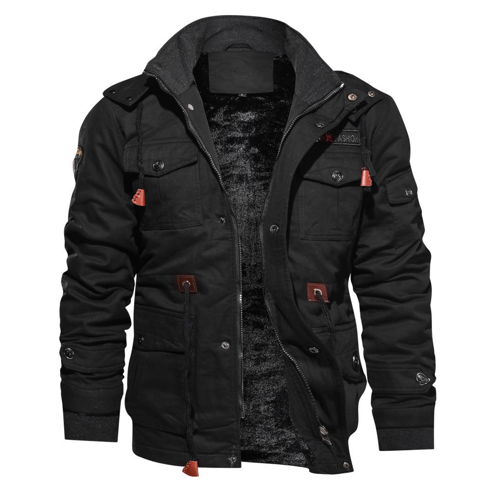 Mountainskin Herren Winter Fleecejacken Warmer Kapuzenmantel Dicke Thermo-Oberbekleidung Männliche Militärjacke Herren Markenkleidung