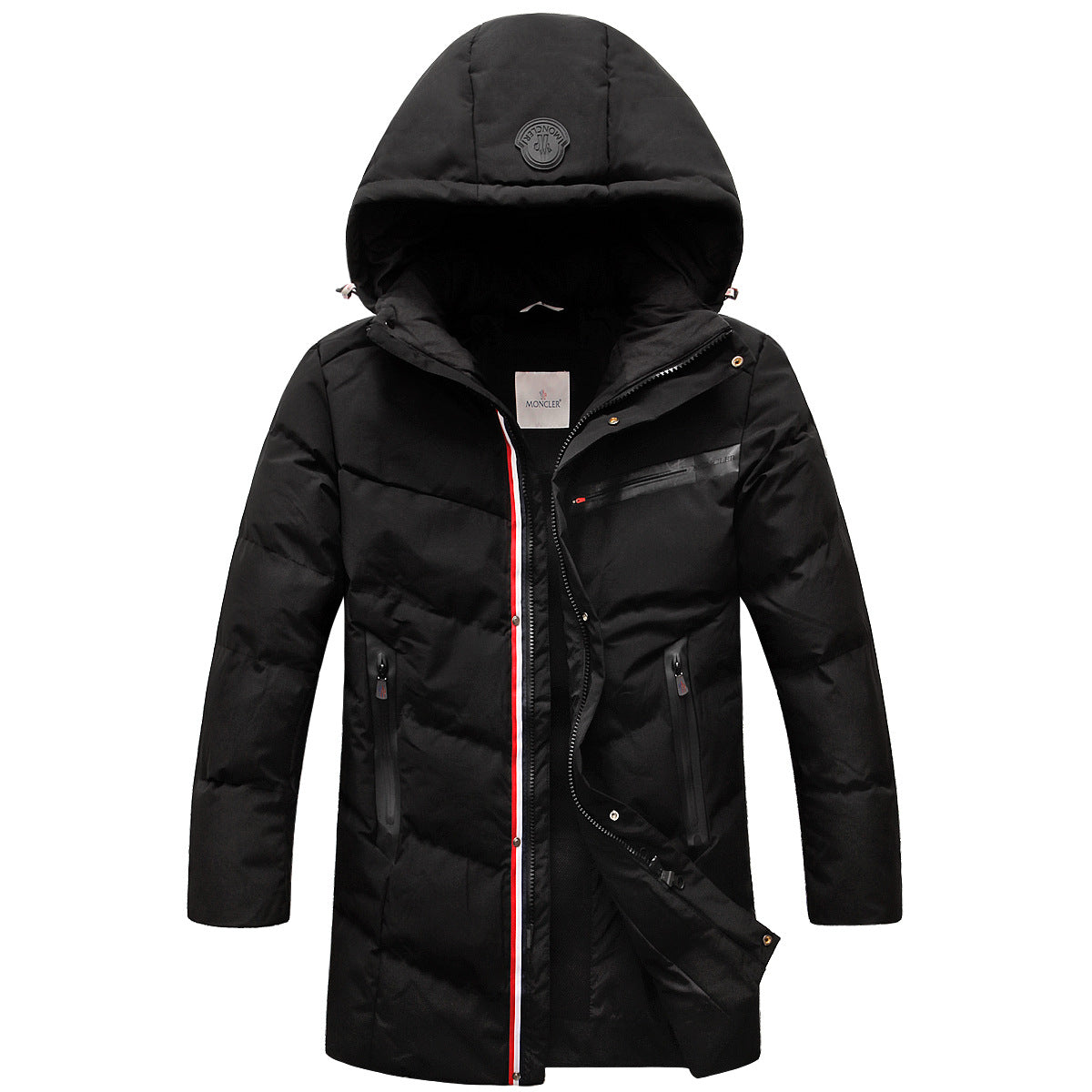 Medium and long cotton-padded jacket