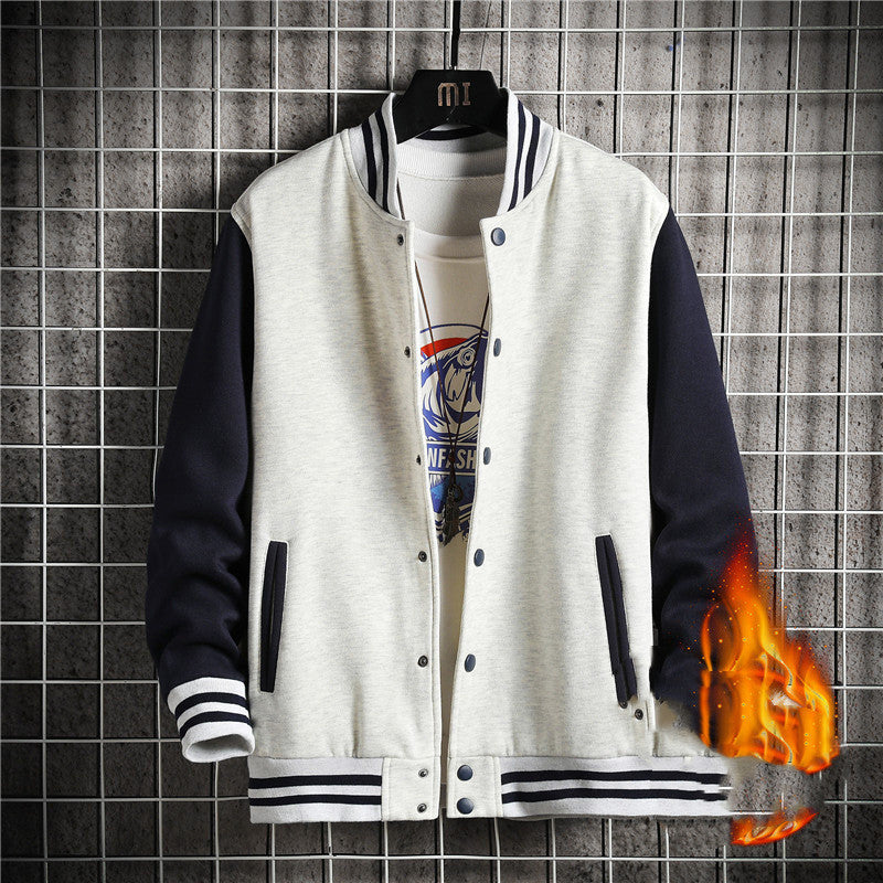 Casual Cashmere Jacket Baseball Jacket