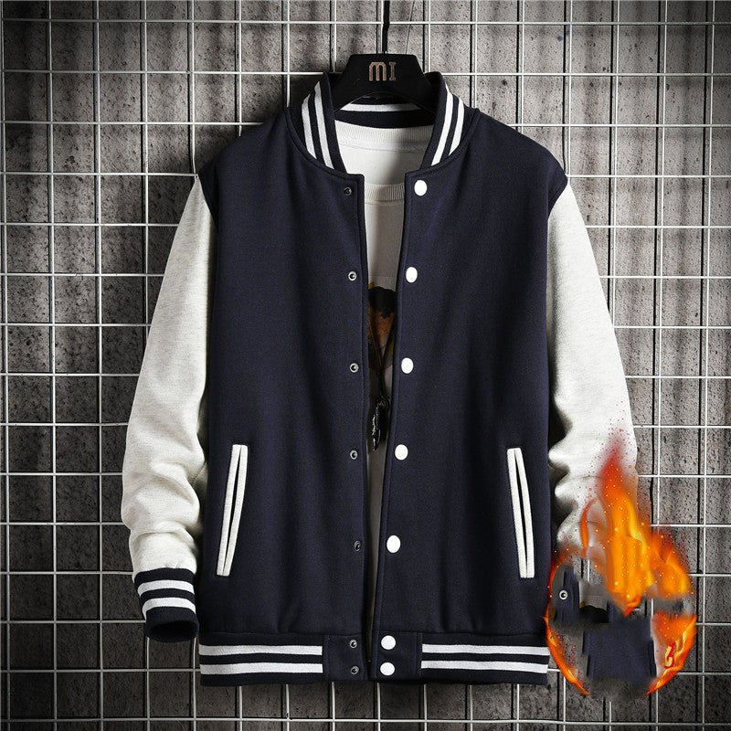 Casual Cashmere Jacket Baseball Jacket