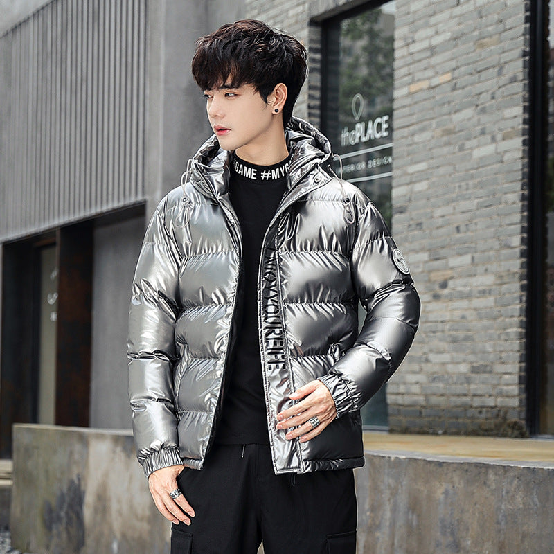 Glossy jacket men's cotton jacket