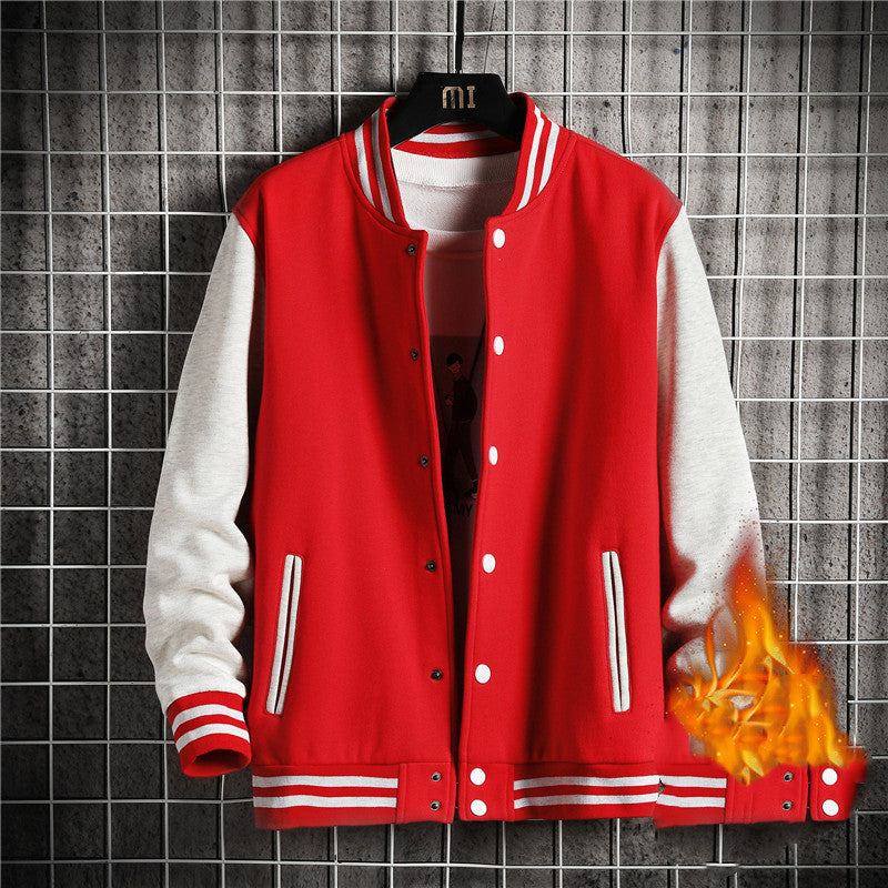 Casual Cashmere Jacket Baseball Jacket