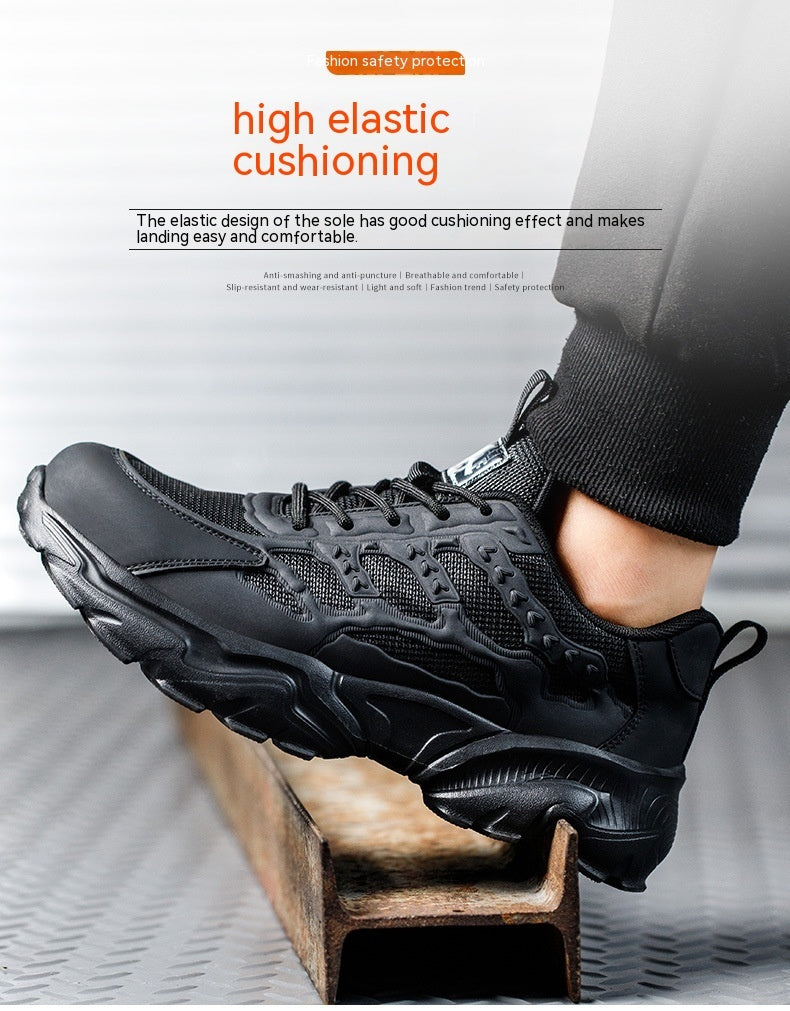 Anti-smashing And Anti-penetration Safety Shoes EVA Outsole Lightweight And Wear-resistant Safety Shoes