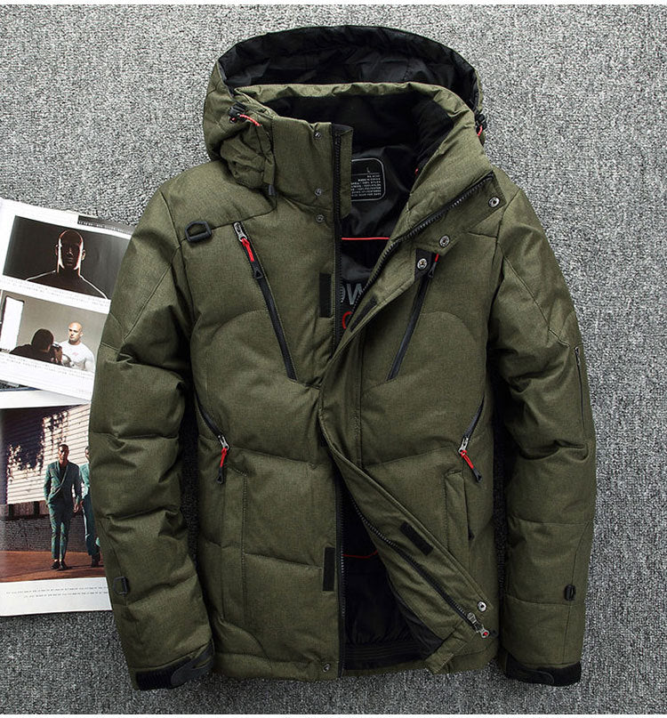 Men's Down Jacket Slim Hoodie