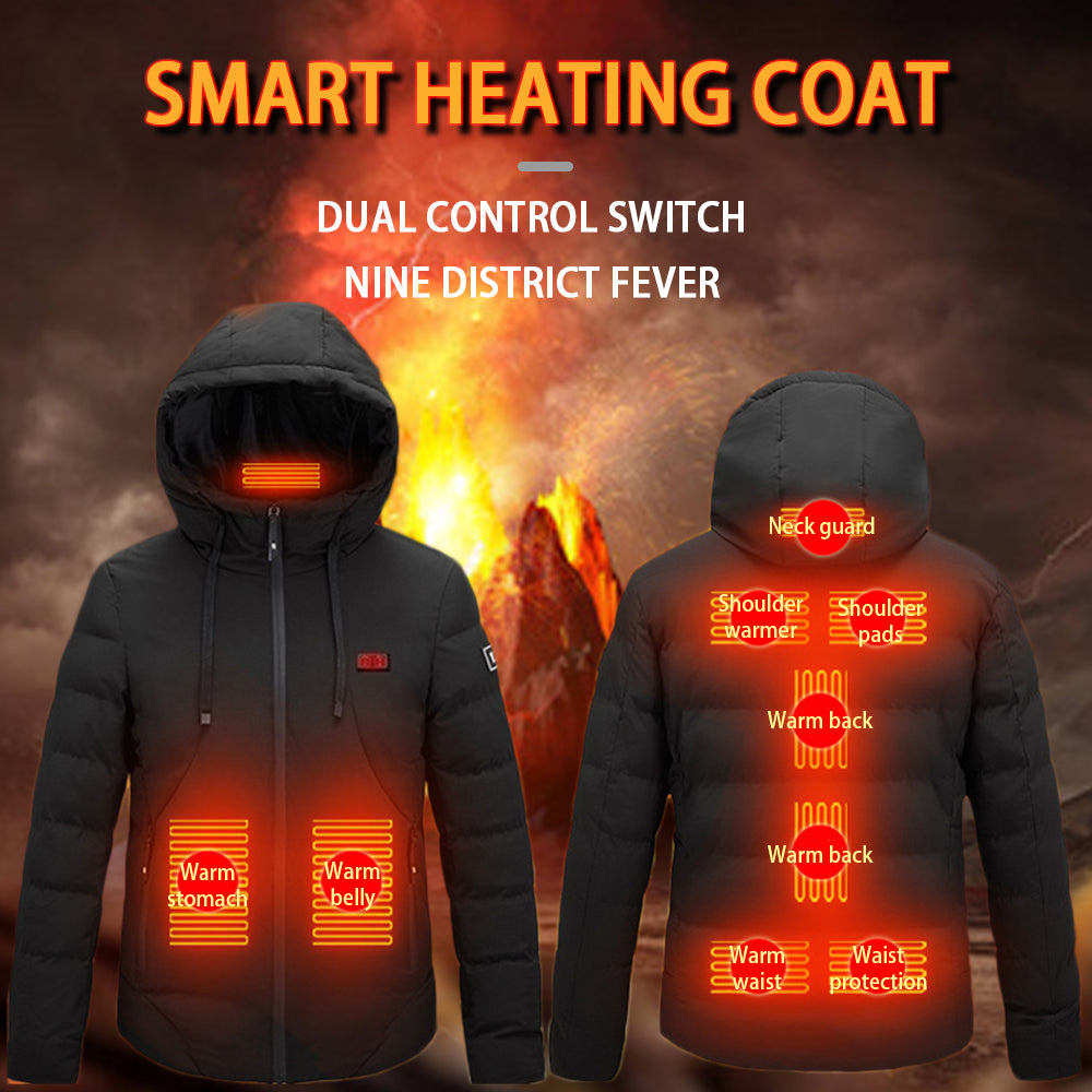 Control heating coat winter