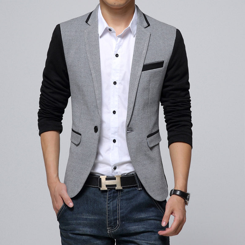 Men's Korean Style Slim Suit Trendy Plus Size