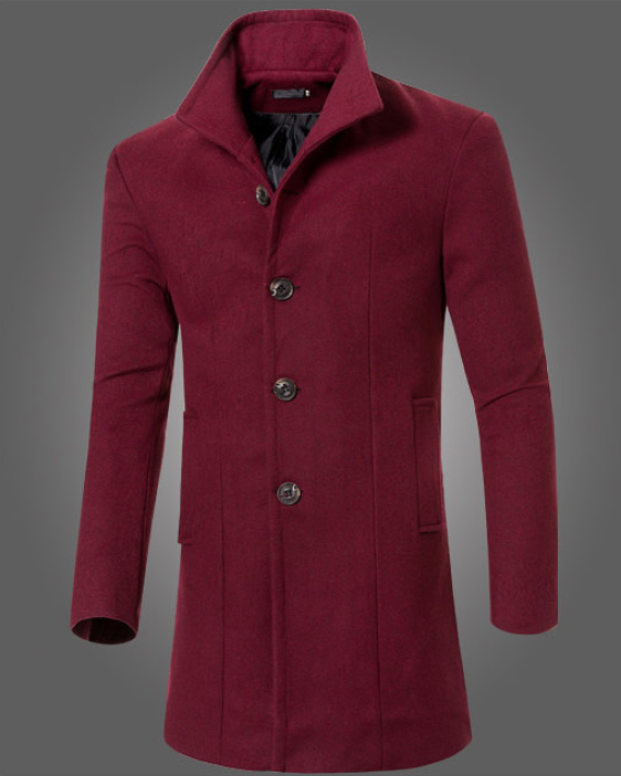 Mid-length men's coat