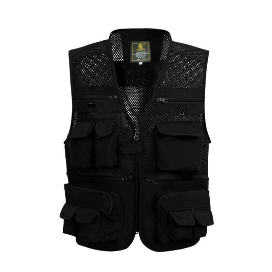 Multi-pocket professional photography mesh vest
