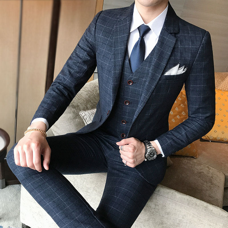 Korean version of slim youth suit