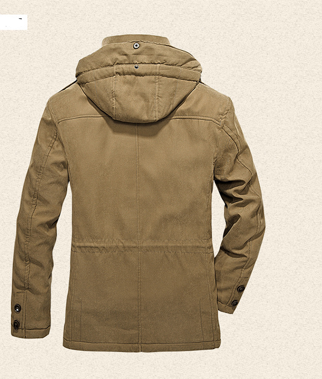Men Winter Jacket and Removable Hood