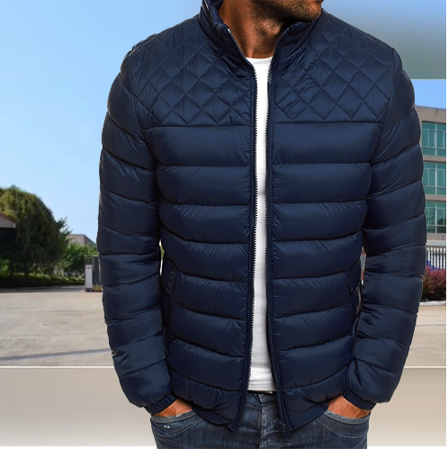 Shoulder chest, rhombic slitting coat