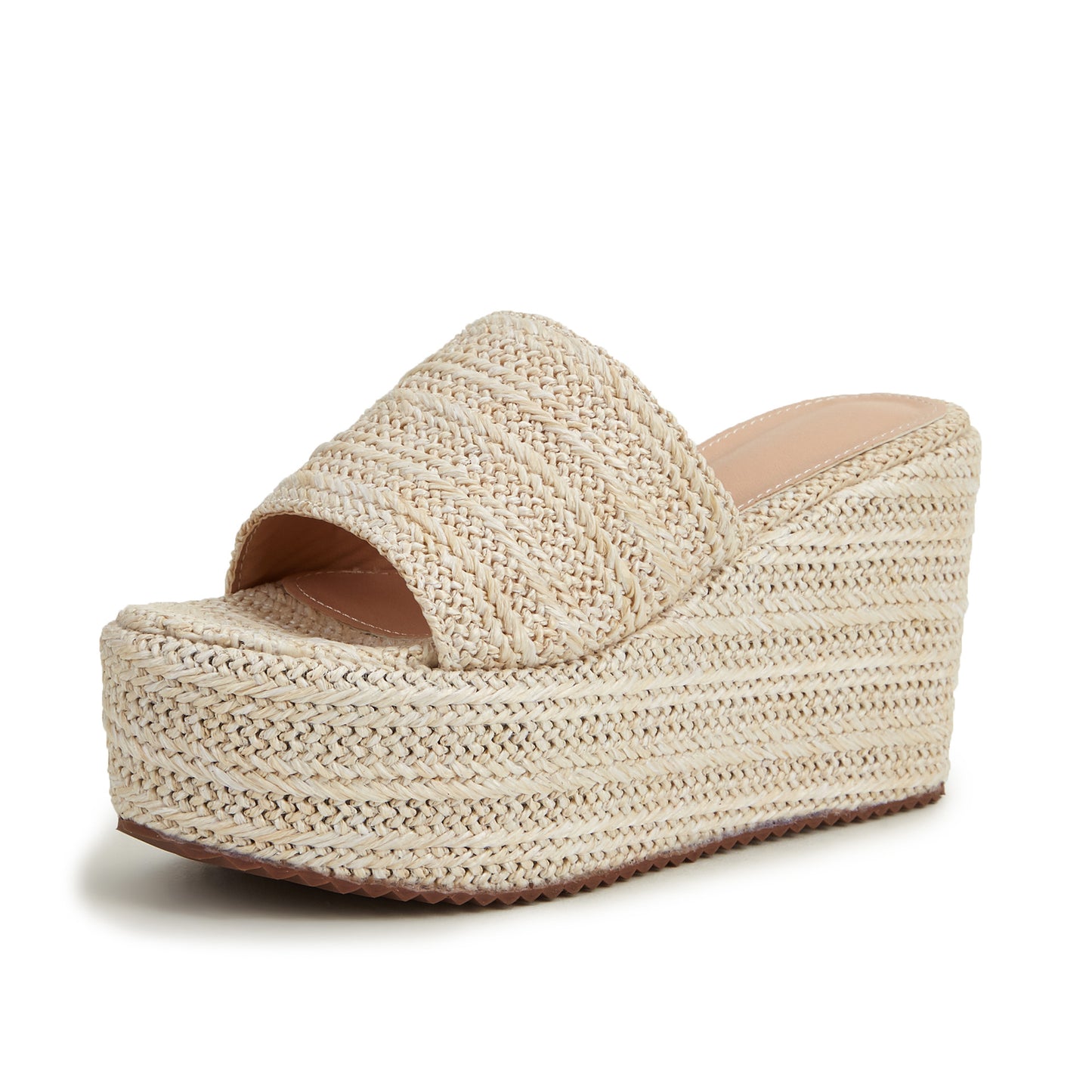 Spring And Summer New Thick-Soled Slippers Thick-Heeled Wedge-Heeled Sandals And Slippers Women's Muffin Bottom Hemp Rope Sandals Women