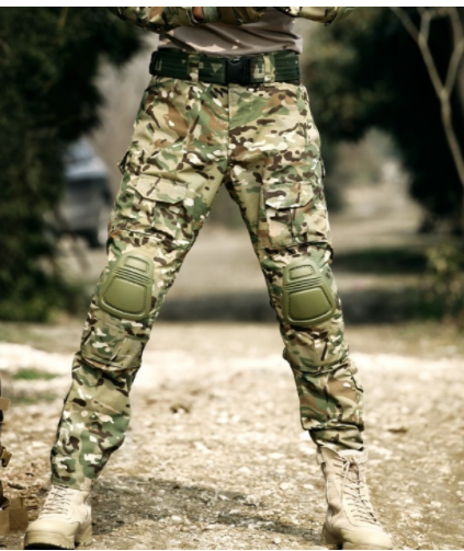 Python Pattern Pants With Knee Pads Camouflage
