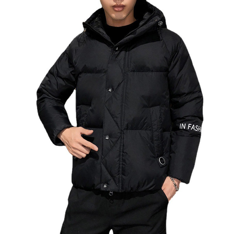 Kurze Winterjacke aus Baumwolle für Herren