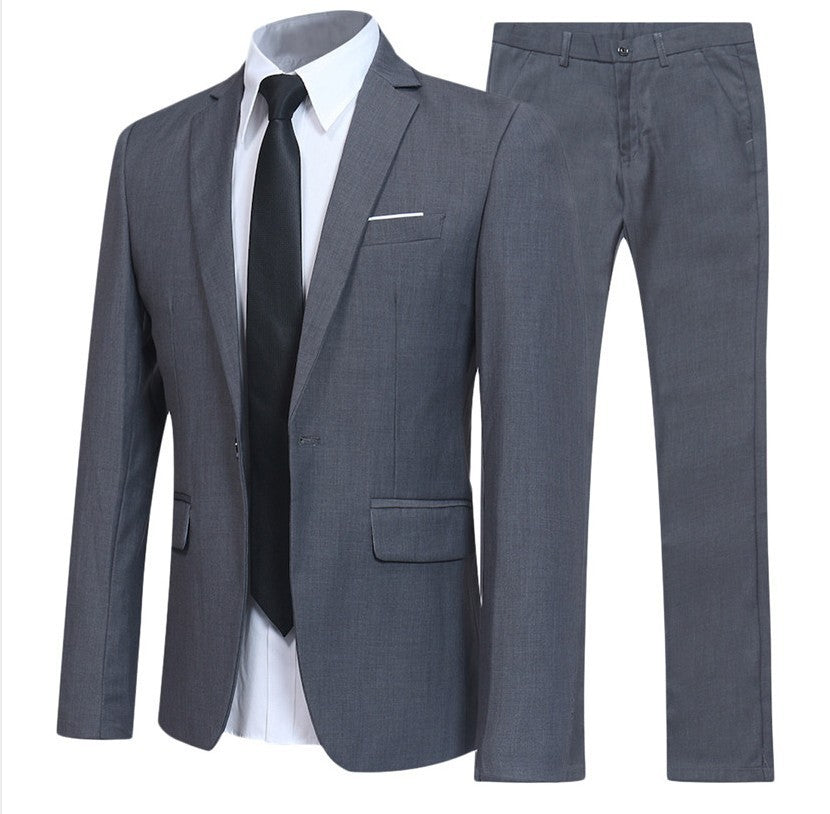 Men's Western Fit Korean Two-piece Suit